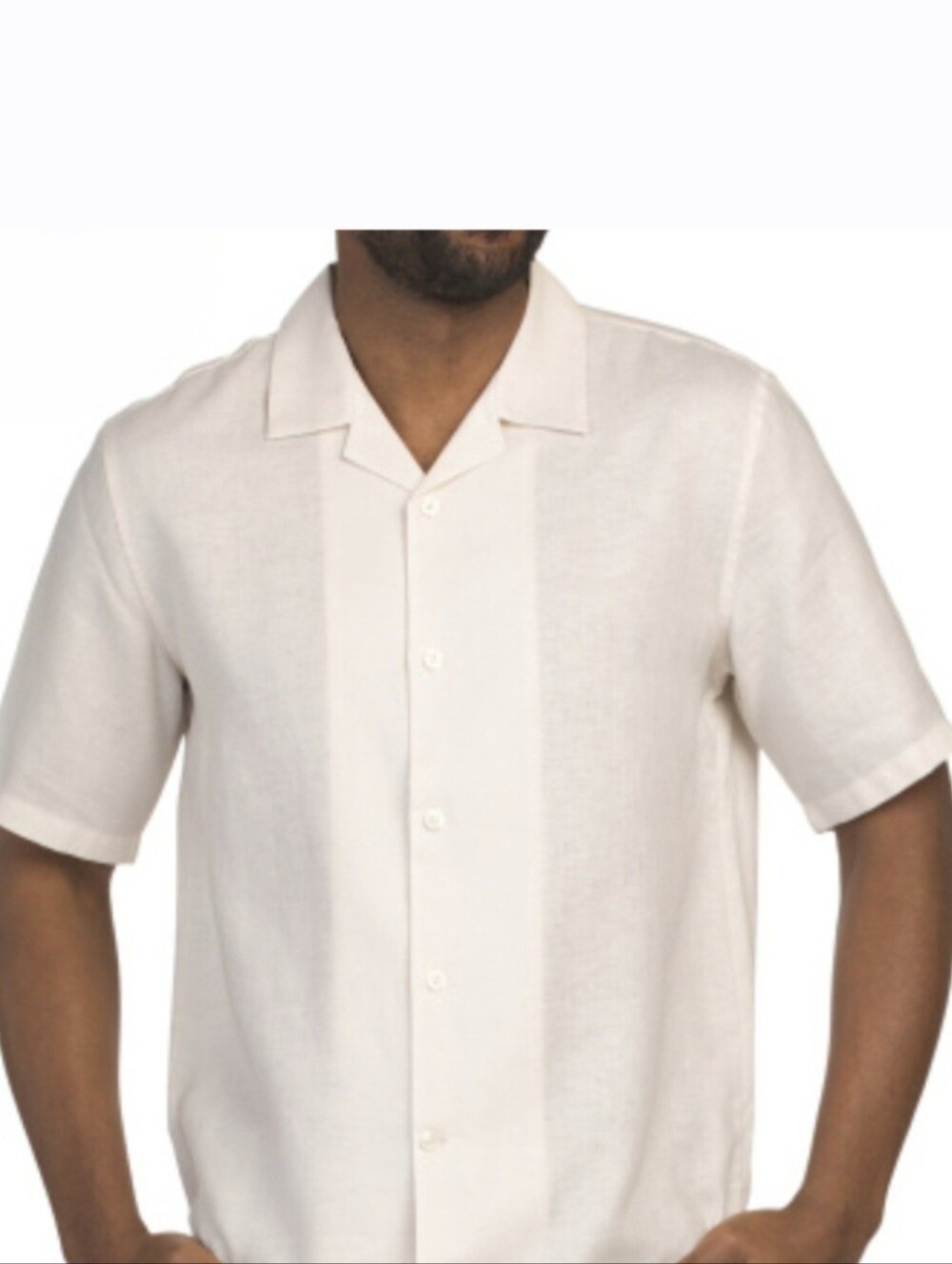 Theory Linen Precise Daze Short Sleeve Shirt,  XL MSRP $195